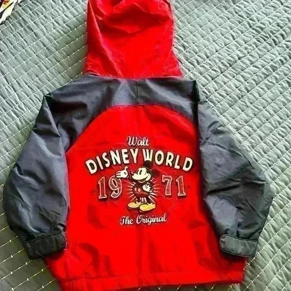 Walt Disney world children’s jacket, Size XXS, Red and Navy